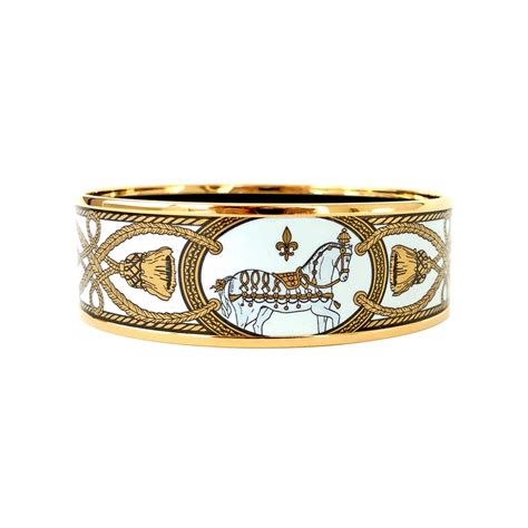 hermes horse bangle replica|Hermes enamel bracelets on sale.